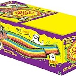 Chupa Chups , Sour Belt, Mixed Fruit Punch Flavour, Soft & Chewy Toffee Pack, 691.2 Grams- Pack of 12-picture-16