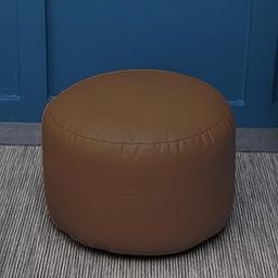 GIGLICK XX-Large Elite Suede Imported Beans Filled Bean Bag's Footrest/Footstool/Legrest | Ready to Use (6 Months Warranty) Color Brown Footrest 2XL-picture-30