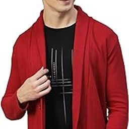 Waffle Knit Shrug for Men | Full Sleeve, Shawl Collar Cardigan for Men | Best for Casual Wear, Fashion Wear Cardigan-image-22