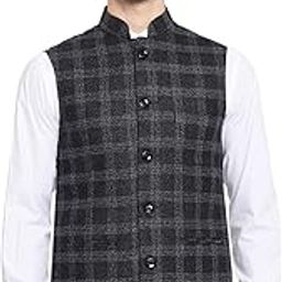 Men's Pure Wool Export-Quality Indian Traditional Nehru Jacket/Woolen Jacket For Men-3