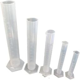 SMEI Transparent Plastic Measuring Cylinder Set of 1000, 500, 250,100, 50ml for Laboratory (Set of 5)-0