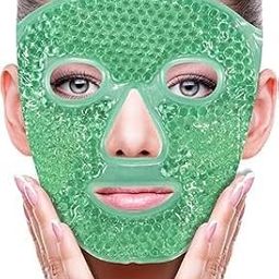 LAXMIRA Ice Face Mask Cold Face Eye Mask, Ice Pack Reduce Face Puff, Dark Circles, Gel Beads Hot Heat Cold Compress Pack, Face SPA for Woman Sleeping, Pressure, Headaches, Skin Care | Multi Color-105