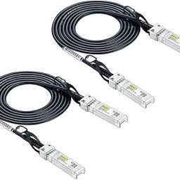 10Gtek SFP+ DAC Twinax Cable - 10GBASE-CU Passive Direct Attach Copper SFP Cable for Cisco SFP-H10GB-CU2.5M, Ubiquiti UniFi UC-DAC-SFP+, Meraki, Fortinet, D-Link, 2.5-Meter(8.2ft), 2-Pack-12