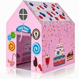 Kids Play Tent House for Boys & Girls | Foldable Toy House for Indoor & Outdoor Fun | Tent House for Kids 2 to 8 Years | Playhouse for Kids | Safe & Portable Kids House Tent (Candy Tent House)-image-97
