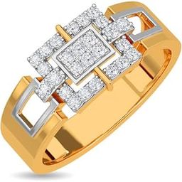 14k / 18k Real Gold & Diamond Ring | Diwali, Rakhi Rakshabandhan Gift for Brother, Husband | With Certificate of Authenticity & BIS-Hallmarked Gold Jewellery | Aiden Ring For Him-image-41