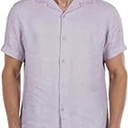 Men Purple Solid Regular Fit Linen Shirt-image-59