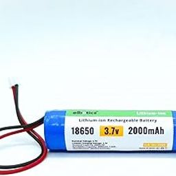3.7 V 2000mAh Rechargeable Batteries Lithium-Ion Battery with XH2.54/2P Connector for DIY Electronic Products Toys Lighting, Bluetooth Devices (2000mAh XH2.54)-1