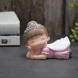 Miniature Flying Crown Girl Resin Showpieces For Gift And Home Decor, Multi Colour, Pack of 1-image-75