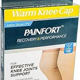 Lifecare Painfort Knee Cap | Knee Brace For Joint Pain Relief | Knee Support for Men & Women | Warn Knee Compression Support | Knee Caps for Gym, Running & Sports Beige (S)-image-12