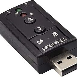 zdyCGTime Hi-Speed USB 2.0 7.1-Channel Virtual USB 3D Stereo Audio Adapter External Sound Card with 3.5 mm Audio and Microphone Ports, Internal Amplifier and Volume Controls-2