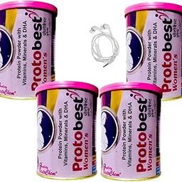 protobast mom protein powder vitamins minerals and dha powder 200g pack of 4 with earphone-17