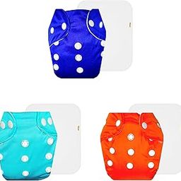 Dumbledo Lite Cloth Diaper with Cotton Insert (Pack of 3) | Hypoallergenic | Reusable & Washable | Adjustable Snaps | Trusted by Moms | 3 Months – 2 Years | Unisex Baby-image-18