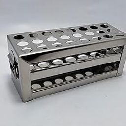 STAINLESS STEEL TEST TUBE STAND 24 HOLE 13MM (pack of 1)-picture-11