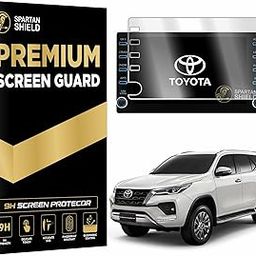 Spartan Shield SCREEN PROTECTOR For TOYOTA FORTUNER 2021 FACELIFT || 8 INCH INFOTAINMENT Guard | Anti Scratch | Water Resistant || 2024 Fortuner 4X4 4X2 Car Display Accessories [Not Tempered Glass]-48
