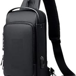 Sling Bags Chest Bag Crossbody Bags for Men and Women Hiking Bags Shoulder Bag Anti Theft with USB Port Messenger Bag Side Bag (Muylticolor)-15