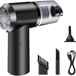 zefrex 3-in-1 Portable Car Vacuum Cleaner with Blower & Inflator | USB Rechargeable, Wireless Handheld Vacuum | Strong Suction, Reusable Filter | for Car, Home & Travel Dust Cleaning-image-95