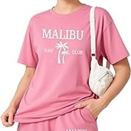 Women’s Summer Co-ord Set | Oversized Printed T-Shirt and Shorts | Casual Streetwear Style-image-85
