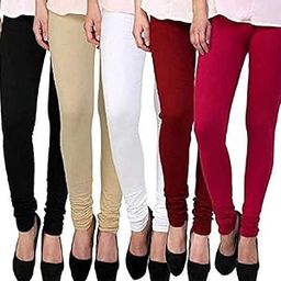 Women's Full Length Leggings | Ultra-Soft, Stretchable and Comfortable | Casual Slim Fit Full Length Leggings for Women and Girls | Combo Pack of 5-image-31