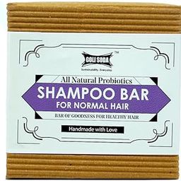 Goli Soda All Natural Probiotics Shampoo Bar For Normal Hair | Unisex | All Hair Colors | Jojoba Oil | Hibiscus Powder | Palm Oil Free | (Pack Of 1) - 90 g-53