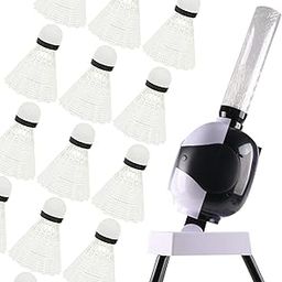 UJEAVETTE® Badminton Serve Machine Sports Game Badminton Trainer for Adults Kids Indoor with 18 Badmintons-22