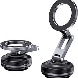 Upgraded Three Axis Adjustable Electric Vacuum Magnetic Suction Cup Phone Mount,360° Rotation Hands-Free Magnetic Phone Holder Suitable for Car Window,Dashboard Electric Magnetic Phone Holder-image-77