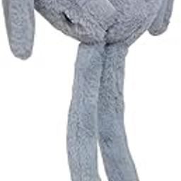 w+ Women Winter Plush Soft Winter Movable Bunny Ear Earmuff (Dark Grey)-picture-2