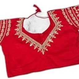 Red Colour Trending Design Bridal Embroidery Work Fancy Blouse for Women Fashion India|Style - 1212 Women's Blouses & Shirts-image-26