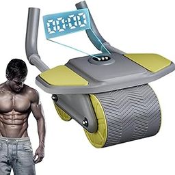 JUKKRE Exercise Roller Wheel, Smart Timing Wheel, Ab Roller Wheel, Ab Roller Wheel Strength Training, Resistance Spring Abdominal Wheel for Home and Gym-image-32