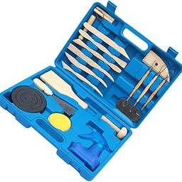 19 Pcs Pottery Polymer Clay Tools Clay Sculpting Tools Ceramic Clay Carving Modeling Tool Set with Carrying Case for Beginners Student Pottery Carving Modeling Ceramics-image-1