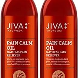 Jiva Pain Calm Oil 120ml (Pack of 2) Blend Of 5 Ayurvedic Oils, Quick Absorption, 100% Natural, Ayurvedic Pain Relief Oil for Joint, Back, Knee, Shoulder and Muscular Pain-image-47