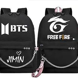 Combo Bts Jimin & Bts Backpack for Girls| Stylish Waterproof School Bag with Fashion Design | Lightweight Travel & College Backpacks for Teens & K-Pop Fans-Best Gift-image-98