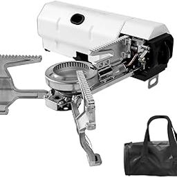 VGMAX Cassette Portable Gas Foldable Compact Equipment BBQ Freely Adjust for Home Outdoor Camping With Storage Case Portable Butane Stove with Bottle Opener Outdoor Gas Stove (White)-15