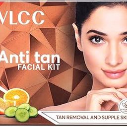 VLCC Anti Tan Facial Kit - 60 g | Power of 25 Vital Ingredients | Fights Sun Tan, Dark Spots, and Sun Spots | Even Nourishes and Protects Skin from UV Rays.-image-1