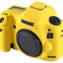 Silicon Cover for Canon 5D Mark IV Camera Case, Professional Silicone Rubber Camera Case Cover Detachable Protective for Canon 5D Mark IV - Yellow Camera Bag (Yellow)-image-94