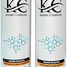 Keratin Creations Nano Plastia Sulphate Free Hair Care Set, Shampoo and Maso Treatment, 300ml Each-30