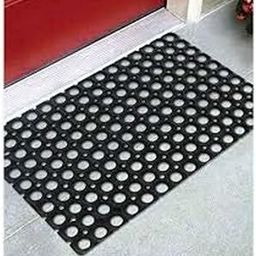 AMRO Beautility Needs- 22mm Thickness Antislip Rubber Entrance Mat (Hollow Mat) Traps MUD, Dirt & DUST for Home, Office, School, Shops, Hotels, Restaurants..- Size(16X24 in) (41X61cm)-image-57