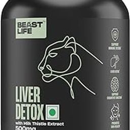 BEAST LIFE LIVER DETOX WITH MILK THISTLE EXTRACT 500MG CAPSULES 30N-image-31