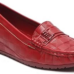 Womens Maroon Loafer FnH GS-61-MRN-image-2