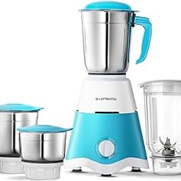 Longway Super Dlx Mixer Grinder Powerful Motor with 1 Year warranty (White & Blue) (4 Jar)-19