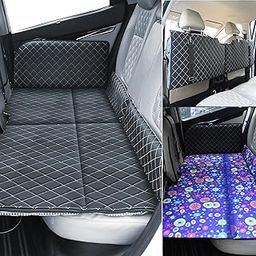 Allextreme S32 Non Inflatable Car Bed Mattress Double-Sided Back Seat Foldable Sleeping Bed for Kids & Adults Travel Trips Camping Picnic Universal Fit - (Purple)-picture-17