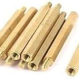MSR Kart M3 X 40mm Male to female Brass Hex Threaded Pillar Standoff Spacer- 12 Pcs.-image-12
