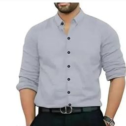 Moonlight Enterprise Store Mens Cotton Black Shirt-image-51