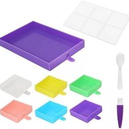 TRENDYNEST® 2xDiamond Paintings Tray Kits Container Diamond Paintings Brush DIY Art Crafts Mix | Crafts | Needlecrafts & Yarn | Embroidery & Cross Stitch | Hand Embroidery Kits-image-63