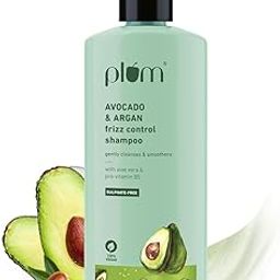 Plum Avocado & Argan Frizz Control Shampoo | for Curly, Wavy & Frizzy Hair | Sulphate & Parabens Free | with Aloe Vera Extract | Reduces Frizz, Retains Moisture & Conditions Strands | 250ml-6