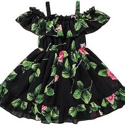 Buy & Try by Dharmikaay Girl's Lycra Floral Printed Frock Dress for Girls Short Frock Baby Princess Western Dresses| Stylish Fancy Kids Clothing for New Year, Fashion.-image-84