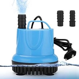Qpets® 60W Submersible Water Pump Aquarium Water Pump for Water Changing 1200L/H Submersible Water Pump with Bottom Suction Cups Submersible Water Pump for Fish Tank, Fountain-image-64