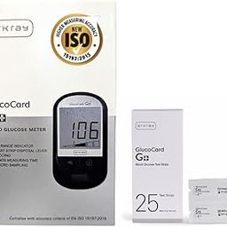 ARKRAY GlucoCard G+ Blood Glucose Meter with 25 Test Strips | ISO 15197:2015 Certified | Fast & Accurate Sugar Testing | Auto Coding-0