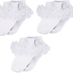 Cute and Soft Baby Girls Frill Socks (Pack of 3)-image-32