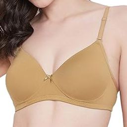 Women's Cotton Lightly Padded Wire Free T-Shirt Bra-image-37