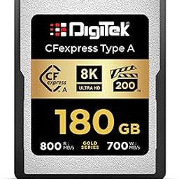 Digitek (DCFA 180GB Gold Series) CFexpress Type A Memory Card – 800MB/s Read, 700MB/s Write, 8K Ultra HD Support, Nytro Boost, Perfect Frame Capture, 5-Year Warranty, for High Speed 8K Videography-16